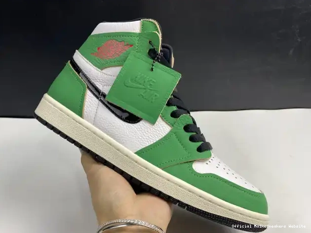Official Maikesneakers DB4612-300 High Retro 1 Jordan Lucky Air Green 0429